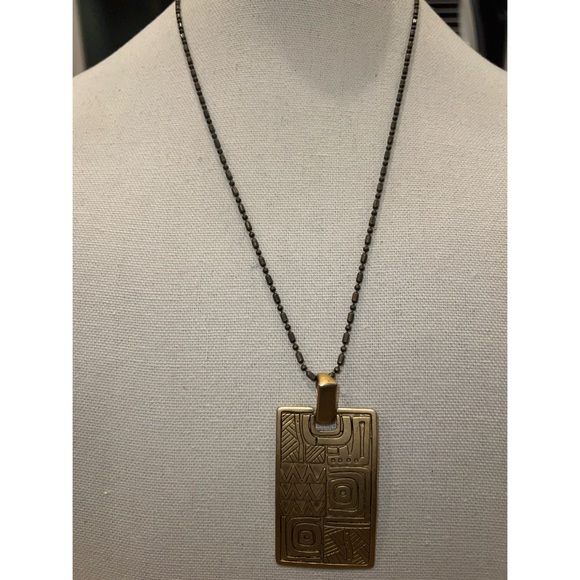 Chico’s Art Deco Pendant Necklace - Picture 2 of 7